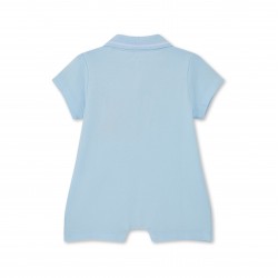 Mitch & Son Blue Nash polo romper Mitch & Son Blue Nash polo romper