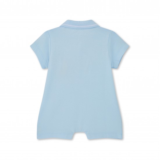 Mitch & Son Blue Nash polo romper 
