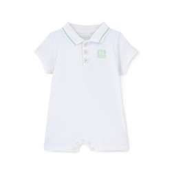 Mitch & Son White Nash polo romper 
