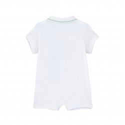 Mitch & Son White Nash polo romper 