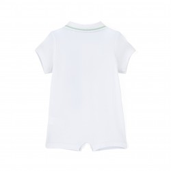 Mitch & Son White Nash polo romper 
