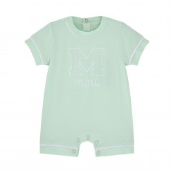 Mitch & Son Mint Nelson jersey romper 