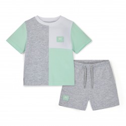 Mitch & Son Mint Otto cut & sew soft short set 