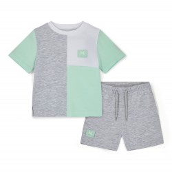 Mitch & Son Mint Otto cut & sew soft short set 