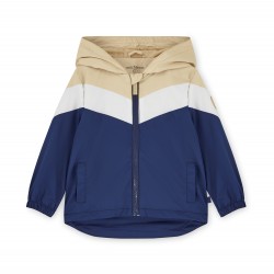 Mitch & Son Stone Peter hooded colour block jacket 