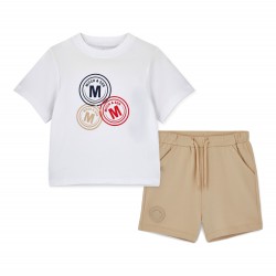 Mitch & Son White Preston soft short set 