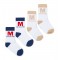 Mitch & Son White Paden 2 pack socks 