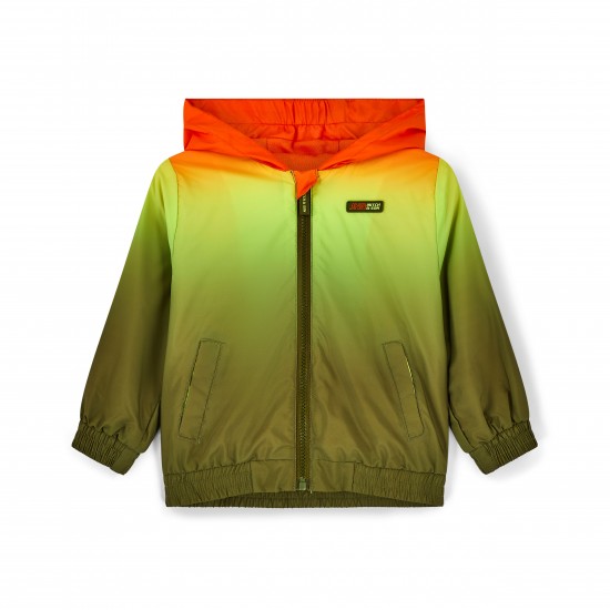 Mitch & Son Reign Bright Orange gradient print jacket 