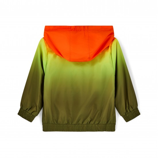 Mitch & Son Reign Bright Orange gradient print jacket 