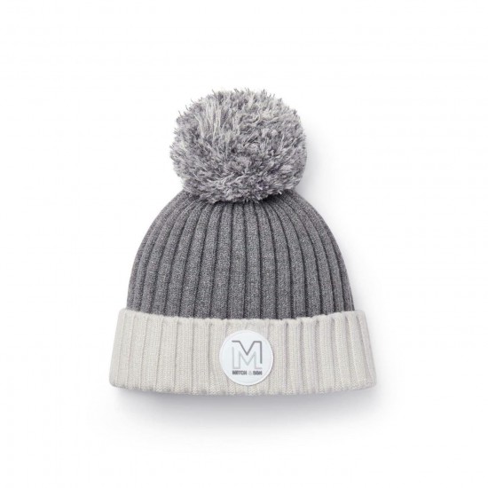 Mitch & Son Grey/Silver Sterling knitted hat 