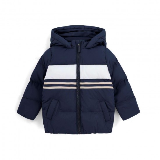 Mitch & Son Navy Samual hooded jacket 