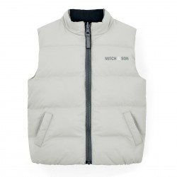 Mitch & Son Grey Tristan reversible gilet 