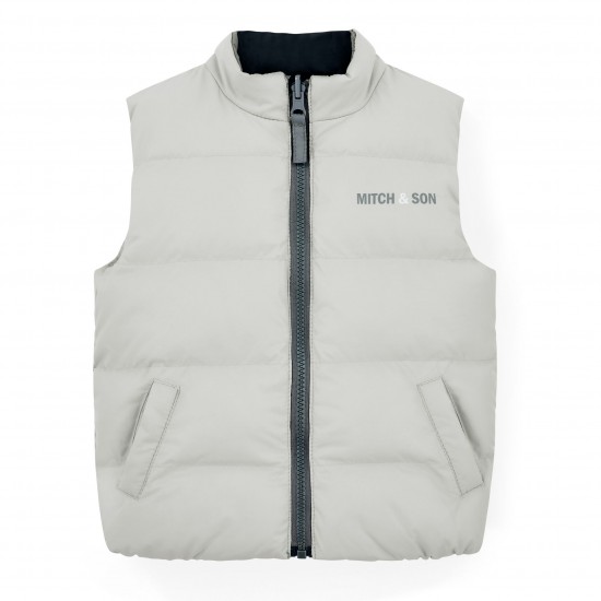 Mitch & Son Grey Tristan reversible gilet Mitch & Son Grey Tristan reversible gilet