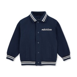 Mitch & Son Navy Santiago twill bomber jacket 