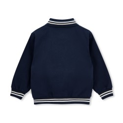 Mitch & Son Navy Santiago twill bomber jacket 