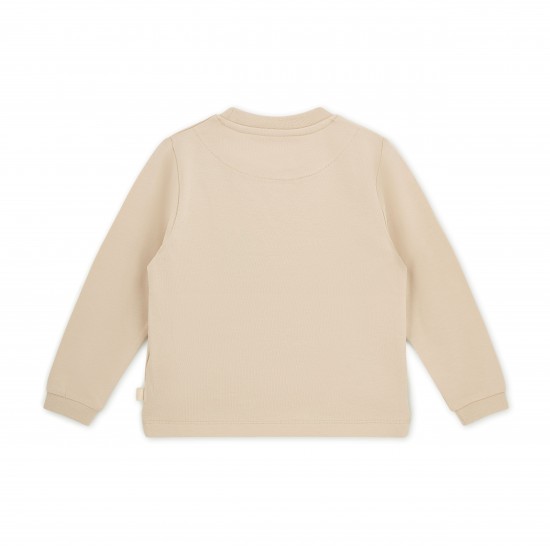 Mitch & Son Beige Sutton long sleeve top 