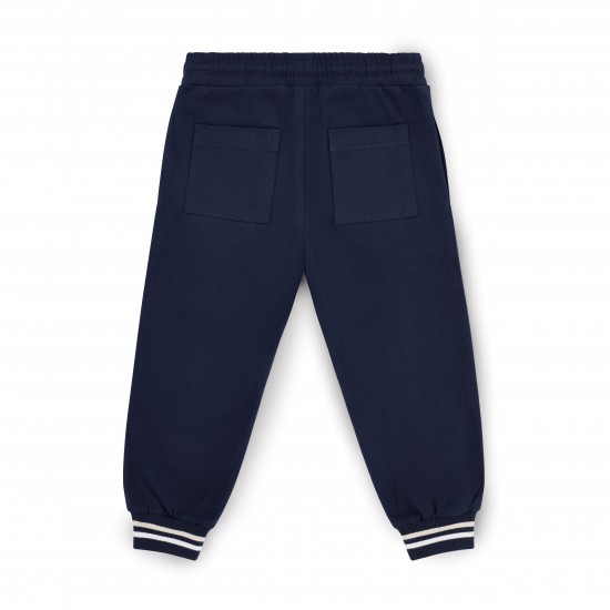Mitch & Son Navy Sullivan twill trousers 