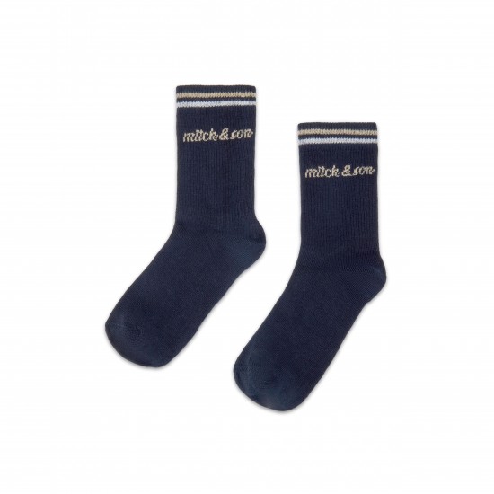 Mitch & Son Navy Stuart socks