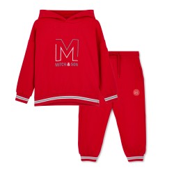 Mitch & Son Red Tate hooded tracksuit 