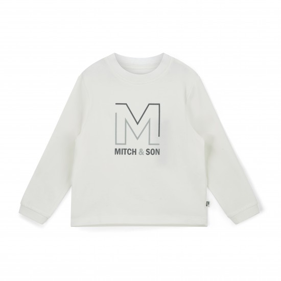 Mitch & Son White Timothy long sleeved top 