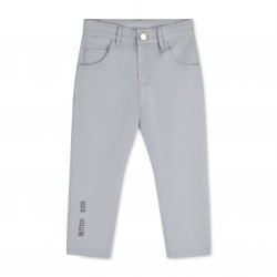 Mitch & Son Grey Trace twill trousers 