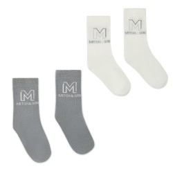 Mitch & Son Cream Toland 2 pack socks