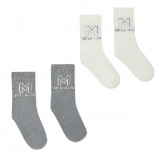 Mitch & Son Cream Toland 2 pack socks
