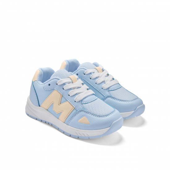 Mitch & Son Sprint Pale Blue/Beige trainers 