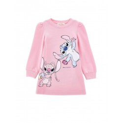Monnalisa Pink Stitch sweater dress