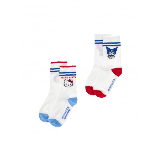 Monnalisa Hello Kitty 2 pack socks 