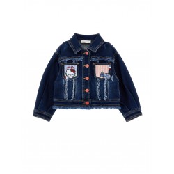 Monnalisa Hello Kitty denim short + jacket + top set 