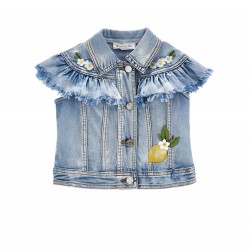 Monnalisa Tinkerbell demin short + jacket + top set 