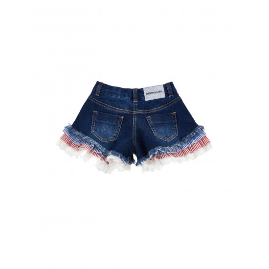 Monnalisa Hello Kitty denim short + jacket + top set 