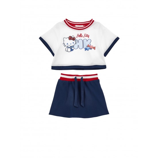 Monnalisa Hello Kitty sweater top and skirt set 