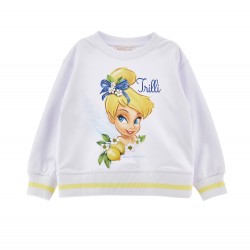 Monnalisa Tinkerbell White Jumper 