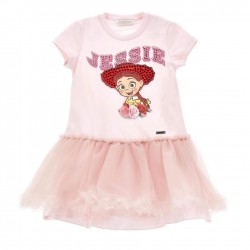 Monnalisa Jessie Pink gem dress