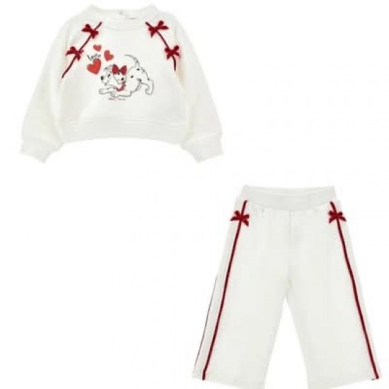 Monnalisa White 101 dalmations tracksuit 