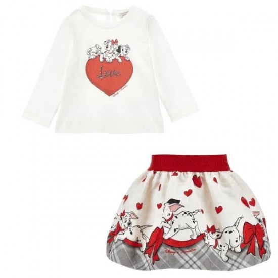 Monnalisa 101 Dalmations skirt + top set Monnalisa 101 Dalmations skirt + top set