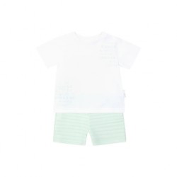 Pastels & Co Bear Mint Green short set 