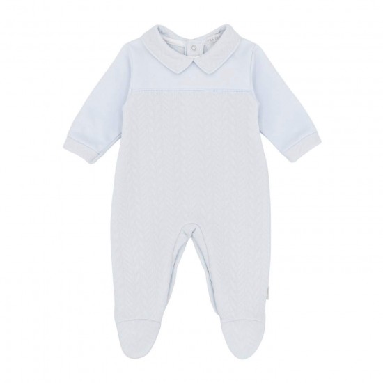 Pastels & Co Blue Noah Collard babygrow 