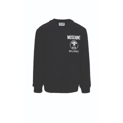 Moschino black milano logo sweater 