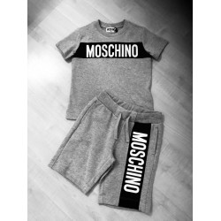 Moschino grey short and t-shirt set 